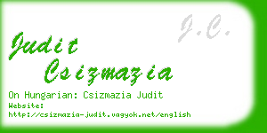 judit csizmazia business card